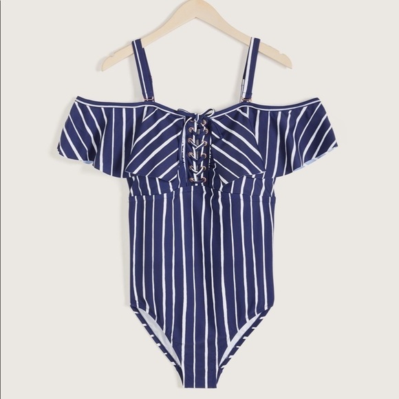 RAISINS Curve Shore Thing Cubana Striped One Piece - Picture 2 of 11